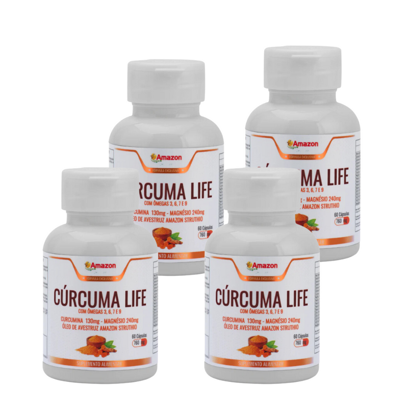 Cúrcuma Life - 130mg de curcumina + Magnésio de Dimalato